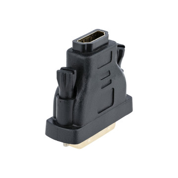 StarTech HDMIDVIFM HDMI TO DVI-D ADAPTER, F TO M, BLACK, LTW - Image 1