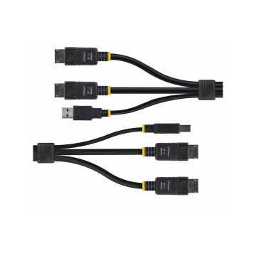 StarTech DDU1226-KVM-CABLE 6FT (1.8M) DUAL-DISPLAYPORT AND USB 5GBPS KVM CABLE, 2 YR - Image 1