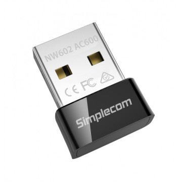 Simplecom NW602 AC600 Dual Band Nano USB WiFi Wireless Adapter - Image 1