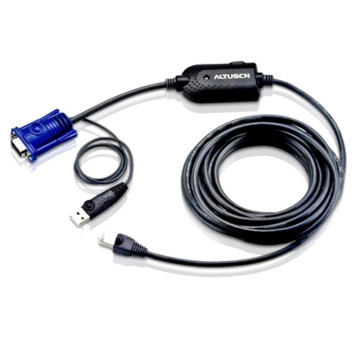 Aten KA7970-AX KVM Cable Adapter with RJ45 Male 4.5M cable to VGA & USB to suit KH and KL series except KL1108V/KL1116V - Image 1
