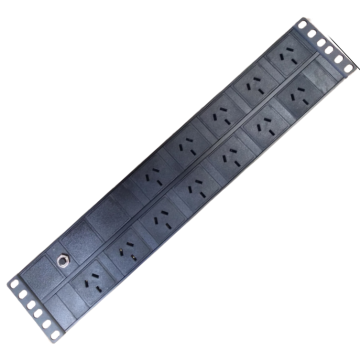 LDR WB-PDU-0312 12-Port 10A Power Distribution Unit AU Approved - 12x 3-Pin AU/NZ Outlets/Slots - 2U Horizontal Mount - Image 1