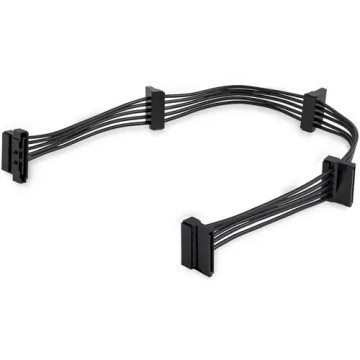 StarTech PYO4SATA 4x SATA Power Splitter Adapter Cable - Cable for Hard Drive, Computer, Optical Drive, Power Supply - First End: 1 x 15-pin SATA - Male - Second End: 4 x 15-pin SATA - Female - Splitter Cable - 18 AWG - Black - Image 1
