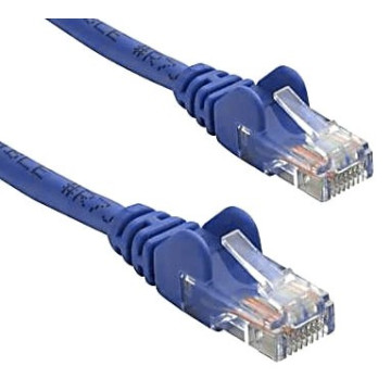 8ware KO820U-1 CAT5e Cable 1m - Blue Color Premium RJ45 Ethernet Network LAN UTP Patch Cord 26AWG CU Jacket - Image 1
