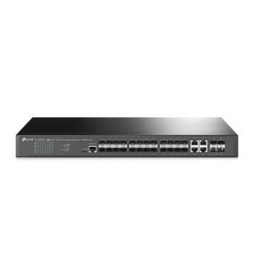 TP-LINK SG3428XF OMADA 24-PORT MANAGED GIGABIT L2+ RACK SWITCH, SFP(20), COMBO(4), 10G SFP+(4),5YR - Image 1