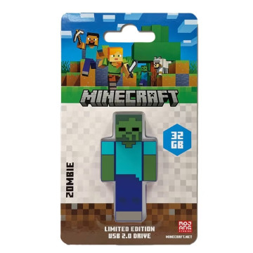 Verbatim 66981 Minecraft Zombie - Collector's Edition USB Flash Drive - 32GB - Zombie - Retail - Image 1
