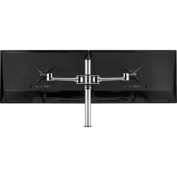 Atdec AF-AT-D-P DUAL MONITOR ARM, UP TO 2 x 27", 8KG EACH ARM, DESK CLAMP, 100MM VESA, POLISHED,10YR - Image 1