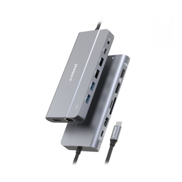 MBEAT MB-UCD-X14 Elite X14 Triple 4K Display Multi-Port USB-C Hub USB-C 3.2 Gen 2 × 1, Supports USB-C DisplayPort 1.4 (DP-Alt Mode) HDMI 2.0 Version × 2, Max. - Image 1