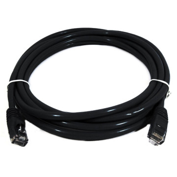8ware PL6A-2BLK CAT6A Cable 2m - Black Color RJ45 Ethernet Network LAN UTP Patch Cord Snagless - Image 1