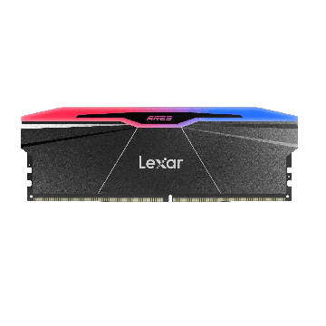 Lexar LD5U16G60C28BR-RGD U-DIMM DDR5 6000 32GB (16X2) , ARES RGB 2nd Gen Black, 2PACK, GL - Image 1