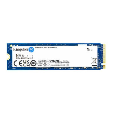Kingston SNV3S/1000G SNV3S NV3 1TB PCle 4.0x4 NVMe M.2 2280 SSD 6000/4000MB/s compaitible Notebook and SFF 5Y Limited - Image 1