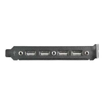StarTech USBPLATE4 4 PORT USB A FEMALE SLOT PLATE ADAPTER - Image 1