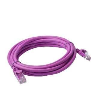 8ware PL6A-3PUR CAT6A Cable 3m - Purple Color RJ45 Ethernet Network LAN UTP Patch Cord Snagless - Image 1