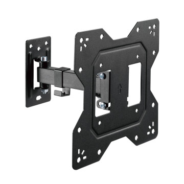 Brateck LPA68-221 Economical Full-Motion TV Wall Mount For 23'-43' Fit Curved TV up to 30KG, VESA 100x100,100x200,200x100,200x200 Fine Texture Black - Image 1