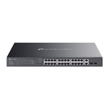 TP-LINK ES228GMP OMADA 28-PORT EASY MANAGED GIGABIT SWITCH, POE+(24), SFP(2), 384W, 5YR - Image 1