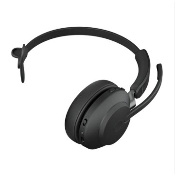 Jabra 26599-899-999 Evolve2 65 MS Mono Black Bluetooth Headset, Link 380 USB-A Passive Noise-cancelling, 2ys Warranty, 3-Microphone Call Technology, Up to 37 Hours - Image 1