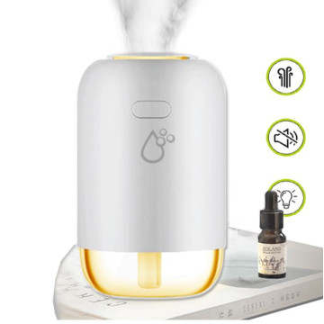 OEM HUD-303C Sansai Portable Humidifier 260ml LED night light moisturize air reduce dust unpleasant smell Quiet 1.5-2W USB power access 4H Spray time - Image 1