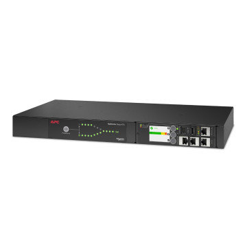 APC AP4421A Netshelter Rack Automatic Transfer Switch, 1U, 10A, 230V, C14 IN, 12 C13 OUT, 50/60Hz - Image 1