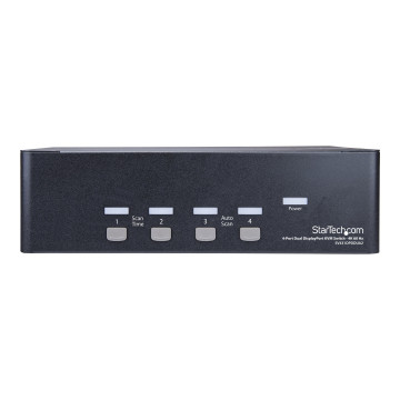 StarTech SV431DPDDUA2 4 PORT DUAL DISPLAYPORT KVM SWITCH, USB, AUDIO, NO CABLE, 2YR - Image 1