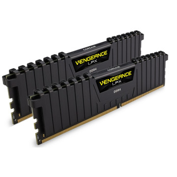 Corsair CMK32GX4M2A2400C14 Vengeance LPX 32GB (2x16GB) DDR4 2400MHz C14 Desktop Gaming Memory Black - Image 1