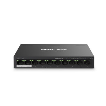 TP-LINK MS110P Mercusys 10-Port 10/100Mbps Desktop Switch with 8-Port PoE+, Up to 250 m - Image 1