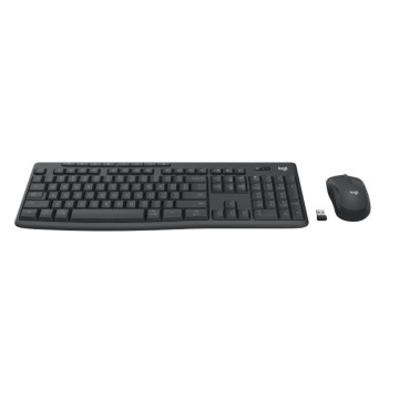Logitech 920-012083 MK370 Wireless Keyboard and Mouse Combo for Business Silent Touch technology Smooth optical tracking - Image 1