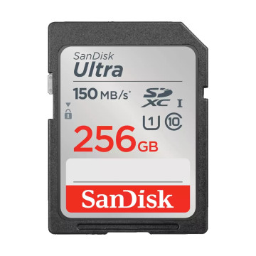 Sandisk SDSDUNC-256G-GN6IN Ultra 256GB SDHC SDXC UHS-I Memory Card 150MB/s Full HD Class 10 Speed Shock Proof Temperature Proof Water Proof X-ray Proof Digital Camera - Image 1
