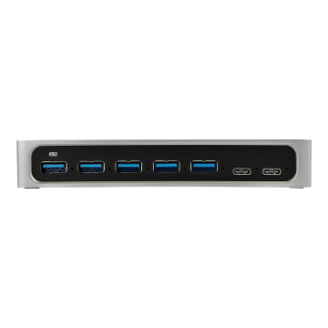 StarTech HB30C5A2CSC 7 PORT USB-C HUB, USB-C(2), USB(5), DC, 2YR - Image 1