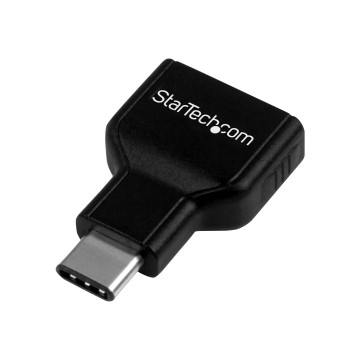 StarTech USB31CAADG USB-C (T/BOLT3) TO USB 3.0 ADAPTER, M/F, BLACK, 2YR - Image 1