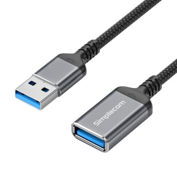 Simplecom CAU320 USB 3.0 Extension Cable USB-A Male to USB-A Female Nylon Braided 2.0M - Image 1
