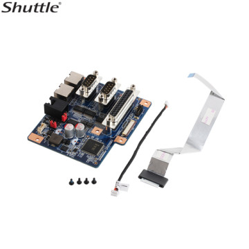 Shuttle PS01 Vertical Stand compatible with AIO P90U and X50 series. It provides an additional RJ11 type DIO Port (12V/24V) and four COM Ports - Image 1