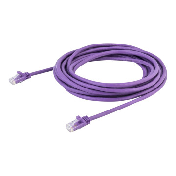 StarTech N6PATC5MPL CAT6 ETHERNET CABLE 5M PURPLE 650MHZ 100W SNAGLESS PATCH CORD LTW - Image 1