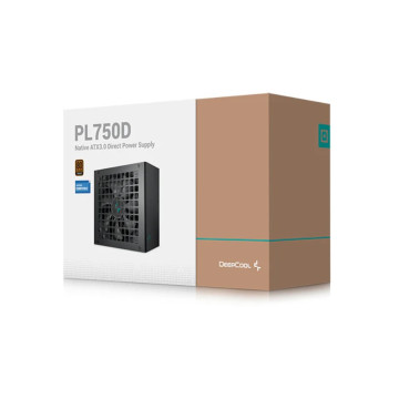 DEEPCOOL R-PL750D-FC0B-AU-V2 PL750D 750W 80+ Bronze Certified Non-Modular ATX Power Supply(Direct Cable), 120mm Fan, DC to DC, ATX3.1, 100,000 MTBF, 85% Efficiency - Image 1