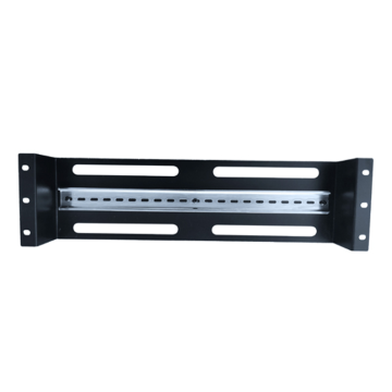LDR WB-CA-35/01 Rackmount Din Rail, Black Metal Construction, 35mm International Din Rail - Image 1