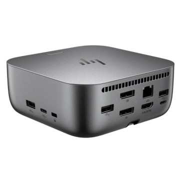 HP 9X472UT Dock G6 Thunderbolt 4 Docking Station - 100W Power Delivery 3xDisplays 2xDP 1xHDMI 3xUSB-A 2xUSB-C 1xTB4 2.5GbE RJ45 for Notebook PC - Image 1