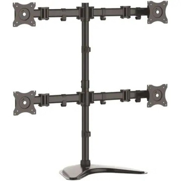 StarTech ARMBARQUAD Quad Monitor Stand, Crossbar, Steel, Monitors up to 27" (17.6lb/8kg), VESA Monitor, Computer Monitor Stand, Monitor Arm - Up to 68.6 cm (27") Screen Support - 32 kg Load Capacity - 81.8 cm Height x 31.5 cm Width x 88.4 cm Dep - Image 1