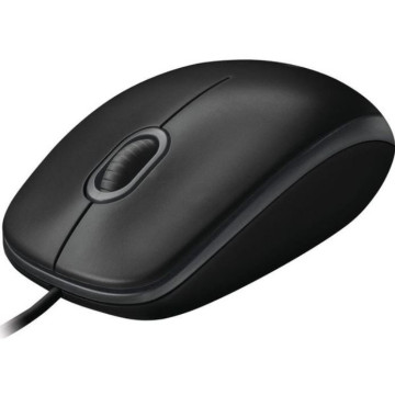 Logitech 910-006605 B100 Optical USB Mouse 800dpi for PC Laptop Mac Tux Full Size Comfort smooth mover 3yr wty - Image 1