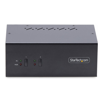 StarTech P2DD46A2-KVM-SWITCH 2-PORT DUAL-MONITOR DP KVM SWITCH, 4K 60Hz, 2x USB 5Gbps, 2x USB 2.0 2YR - Image 1