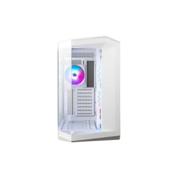 MSI MAG PANO 100R PZ WHITE Micro ATX Case, 2 x USB 5Gbps , 1x USB C 20Gbps, 1 x Audio-Out / Mic,, 3x 2.5', 2x 3.5', Micro ATX / Mini ITX - Image 1