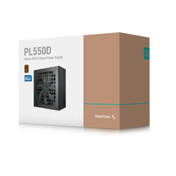 DEEPCOOL R-PL550D-FC0B-AU-V2 PL550D 550W 80+ Bronze Certified Non-Modular ATX Power Supply(Direct Cable), 120mm Fan, DC to DC, ATX3.1, 100,000 MTBF, 85% Efficiency - Image 1