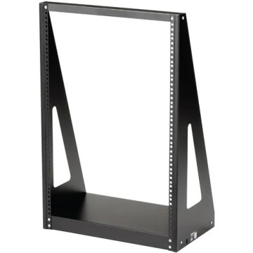 StarTech 2POSTRACK16 2-Post 16U Heavy-Duty Desktop Server Rack, Small Open Frame 19in Network Rack for Home/Office IT Equipment, TAA Compliant - 16U 2-Post Open frame desktop rack unit for 19" servers/data/studio units - For small office/home sp - Image 1