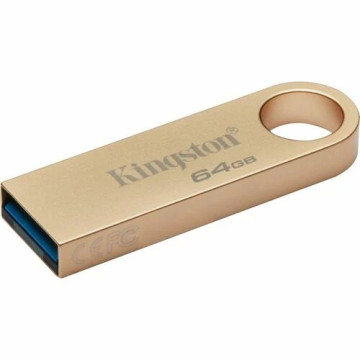 Kingston DTSE9G3/64GB DataTraveler SE9 G3 64 GB USB 3.1 (Gen 1) Type A Flash Drive - Gold - 220 MB/s Read Speed - 100 MB/s Write Speed - Image 1