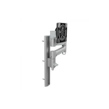 Atdec AWMS-46W35-S Single Monitor Arm on Wall Channel - Silver - Image 1