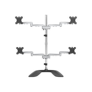 StarTech ARMQUADSS QUAD MONITOR STAND - ADJUSTABLE 32" VESA DESKTOP MONITOR MOUNT 5YR - Image 1
