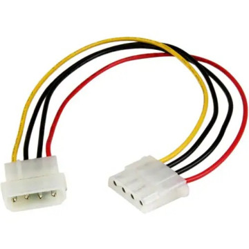 StarTech LP4POWEXT12 12IN LP4 POWER EXTENSION CABLE - M/F - Image 1