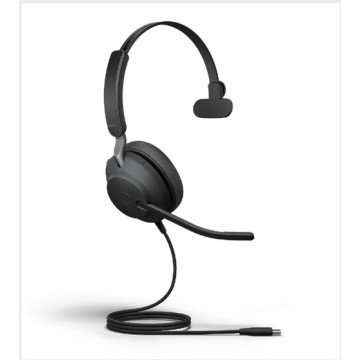 Jabra 24189-899-799 CORDED EVOLVE2 40 SE MS MONO HEADSET, USB-C/A - Image 1