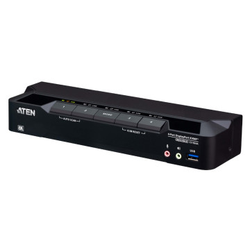 Aten CS1924A-AT-U Desktop 4-Port USB 3.0 8K DisplayPort KVMP™ Switch (Cables included) - Image 1