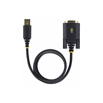 StarTech 1P6FFCN-USB-SERIAL 6.6FT (2M) USB TO NULL MODEM SERIAL ADAPTER CABLE, COM RETENTION, FTDI, USB-A - Image 1