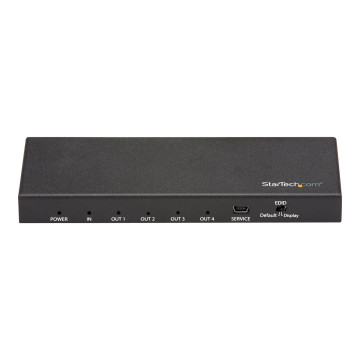 StarTech ST124HD202 4 PORT HDMI SPLITTER - 4K 60HZ - 1X4 WAY HDMI 2.0 SPLITTER 2YR - Image 1