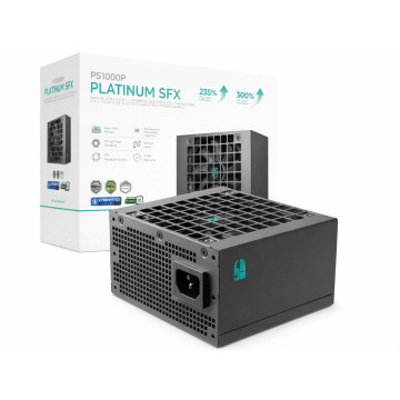 DEEPCOOL R-PSA00P-FE0B-JGAU PS1000P 1000W Gamer Storm SFX Full Japanese Electroyltic Capacitors Cybenetics Platinum/PPLP 115V Platinum - Image 1