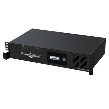 PowerShield PSDR800 Defender RackMount 800VA/480W, 2RU Shallow depth UPS, 6 AUS sockets, 2 x 10 Amp IEC, user-replaceable batteries, 2-year warranty - Image 1